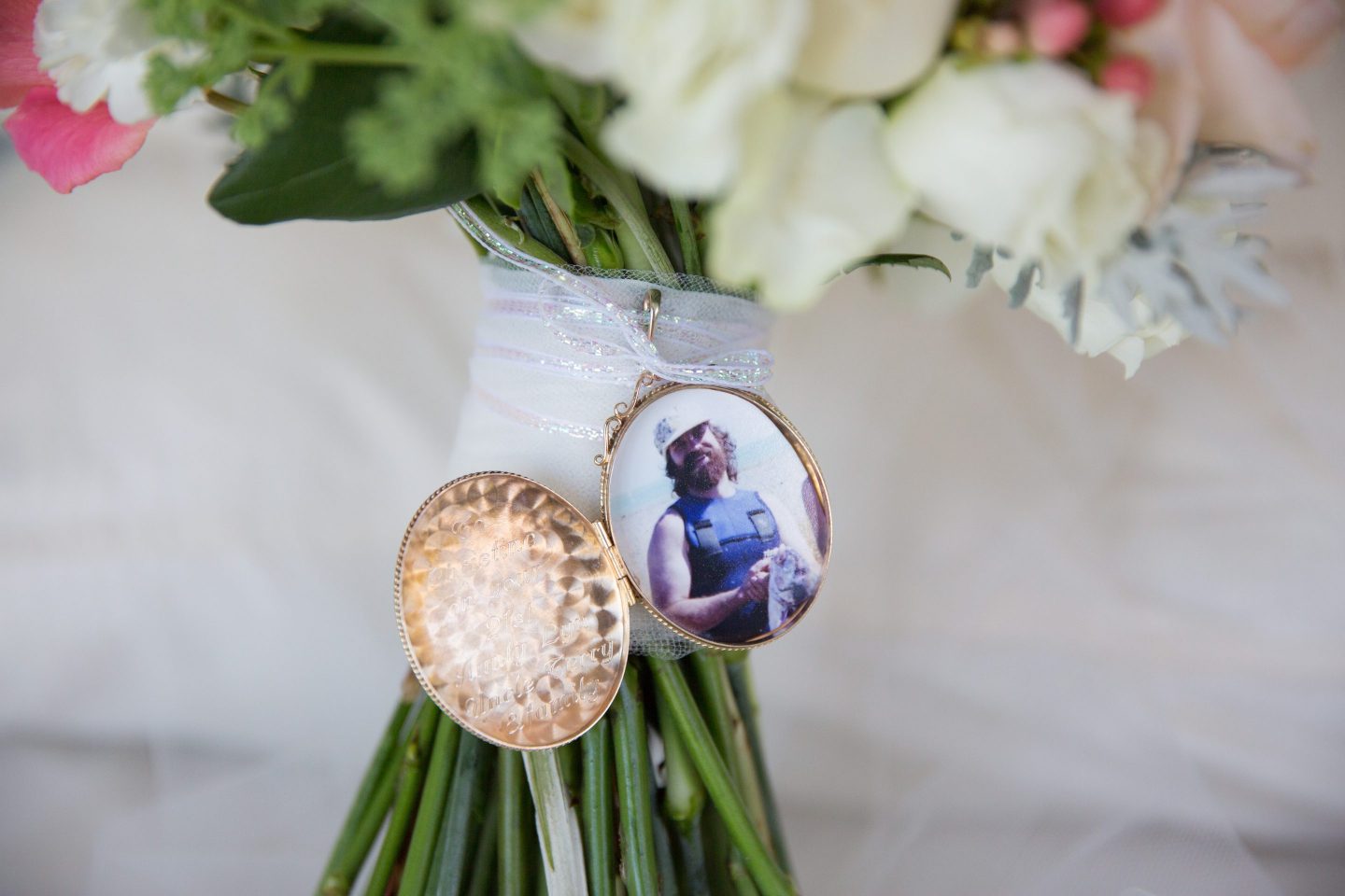 Chrissie and Rick - wedding bouquet memento
