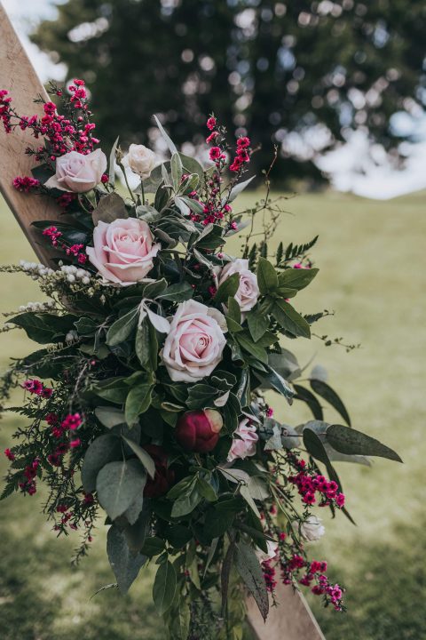 Stacey and Hamish wedding flower decor